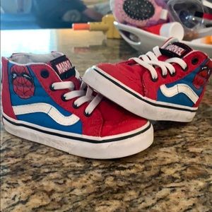 Size 6.5 Toddler Boys Spider-Man Vans